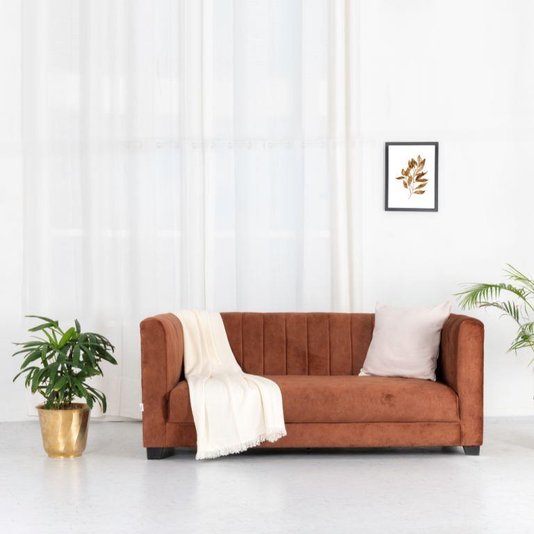 Jessica Cappuccino 3+1+1 Sofa Set - RentalFurniture.in