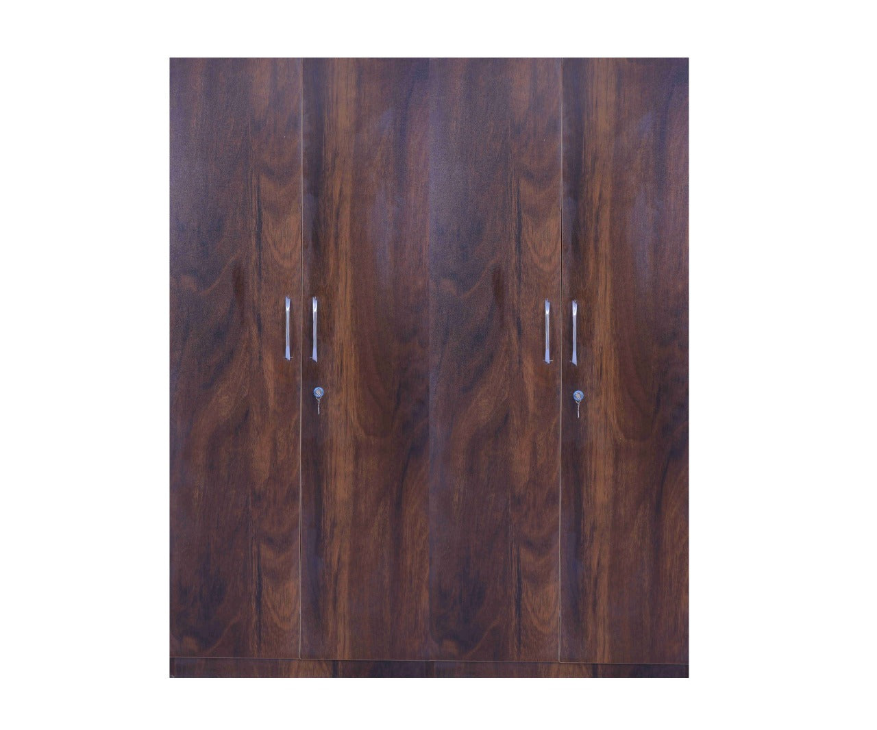 Carlton 4 Doors Wardrobe - Standard - Without Mirror - RentalFurniture.in