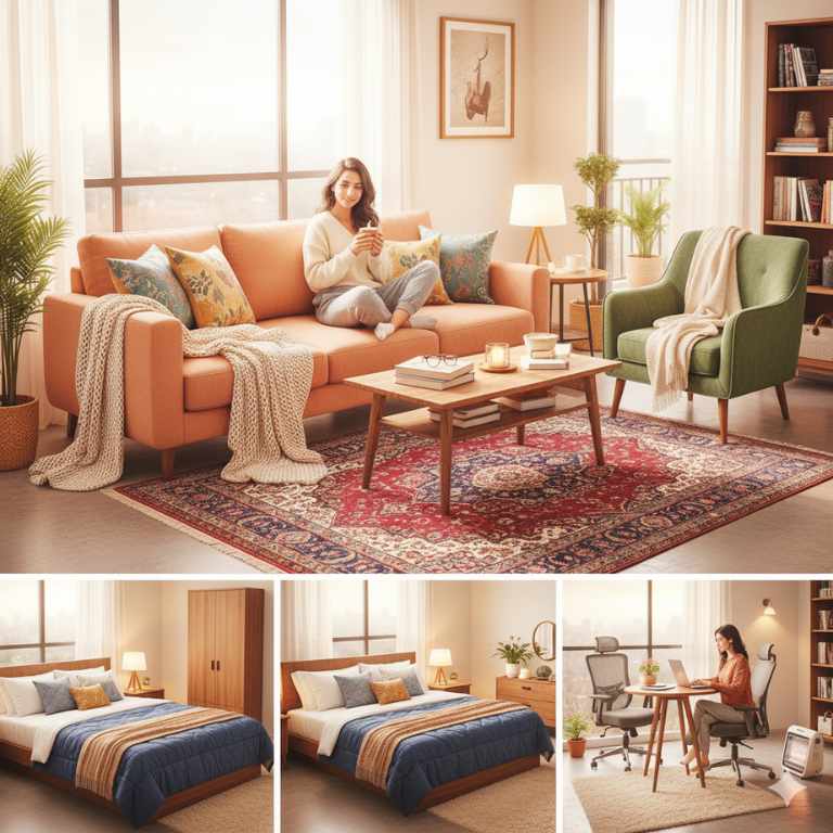 ❄️ Cozy Up for Pune Winter 2025: The Rental Furniture Items You Need to Transform Your Home