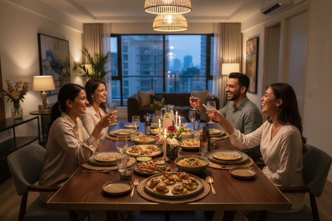 Setting Up a Dining Space for Weekend Hosting