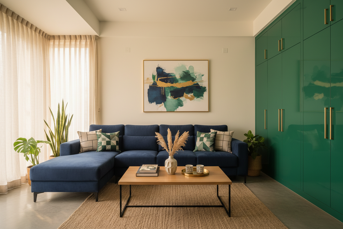 Modern furnished living room in Pune — Rent vs Buy Furniture Guide by RentalFurniture.in