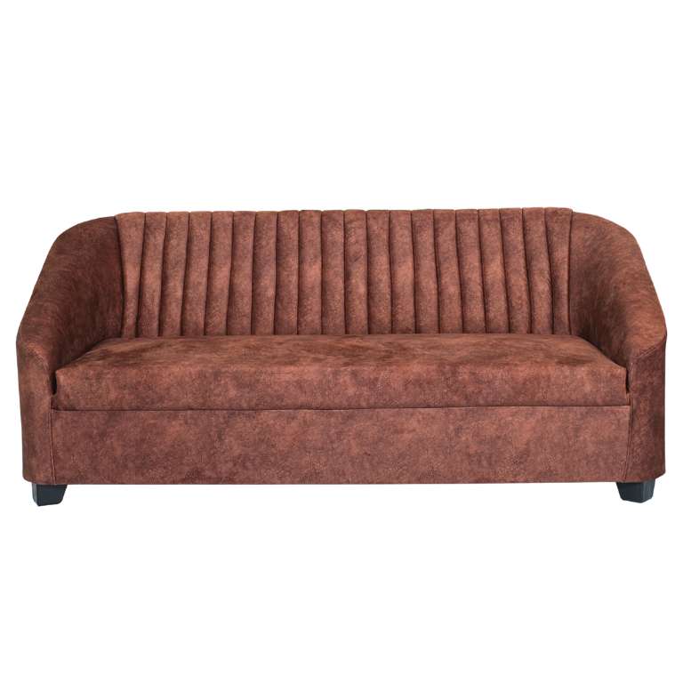 Mocha American Three Seater Sofa - RentalFurniture.in